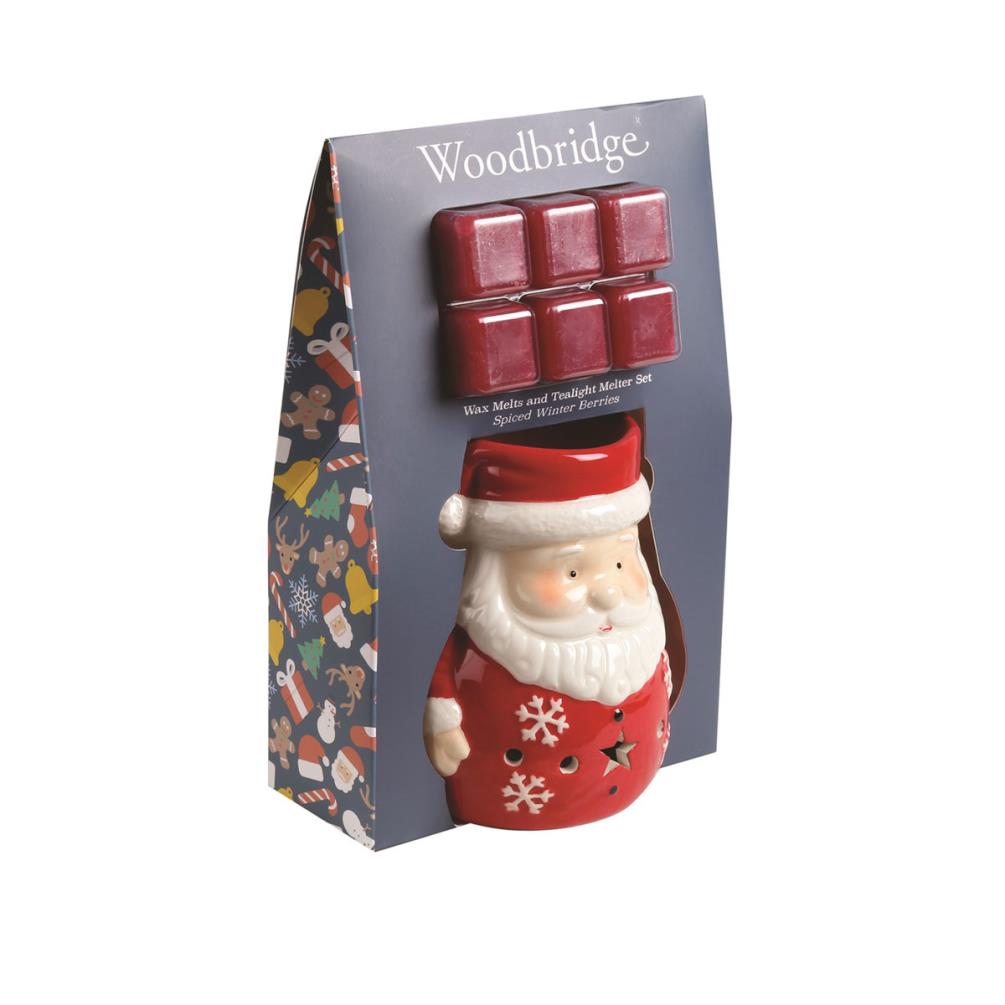 Woodbridge Santa Spiced Winter Berries Wax Melt Warmer Gift Set £7.19